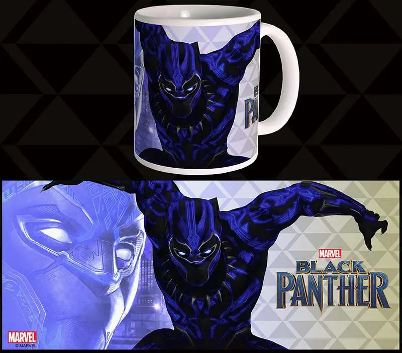 Mug black panther war suit